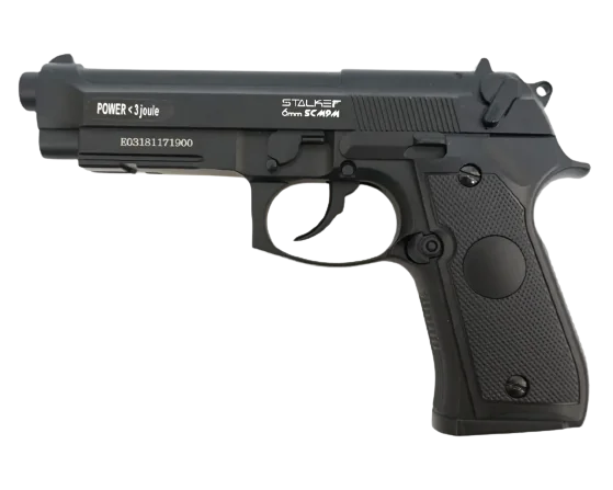 Пневматический пистолет Stalker SCM9M (Beretta M9) к.6мм,  металл черный