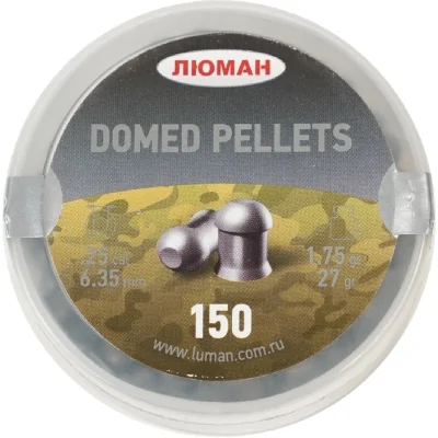 Пуля пневматическая Люман Domed 1,75г. к.6,35мм (150 шт.)